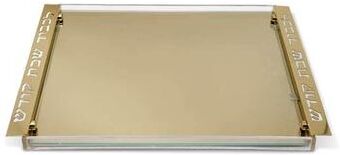 Vivience Imprinted Handles Acrylic Challah Tray