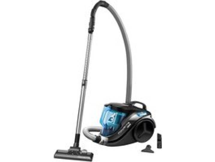 Aspirateur sans sac compact turquoise - Rowenta - Capacité 1 5 l - Filtre HEPA - Sol dur - Avec cordon secteur - 750 W
