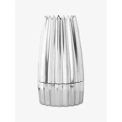 Alessi Grind Gewürzmühle alu, Pfeffermühle + Salzmühle, Silber