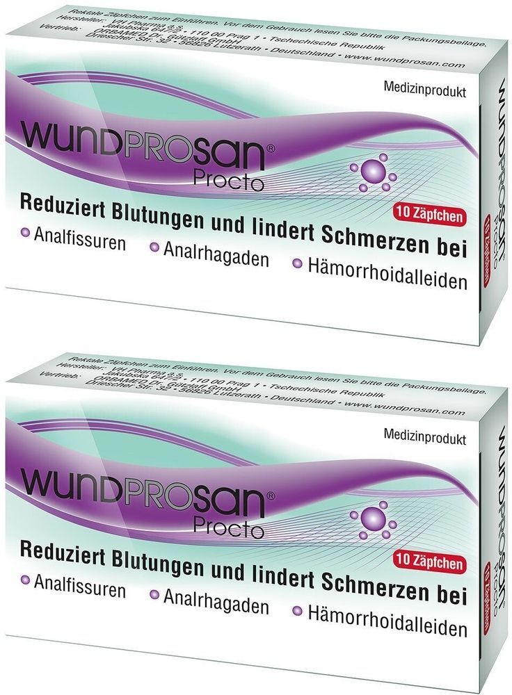 Wundprosan Procto Suppositorien 2x 2x10 St