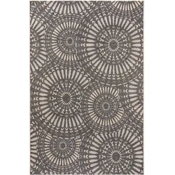 benuta Nest In- & Outdoor-Teppich River Blau 200x285 cm - Teppich für Balkon, Terrasse & Garten
