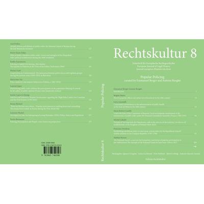 Popular Policing, Taschenbuch von Emmanuel Berger,Antoine Renglet, Edition Rechtskultur, 978-3-96374-039-8