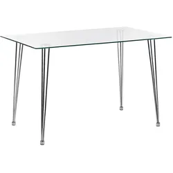 ESSTISCH 120/70/74 cm Silberfarben Rechteckig Winston