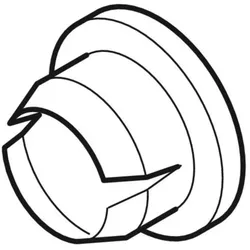 Geberit Stopfen weiß alpin (2 Stück) 816803111 weiß-alpin
