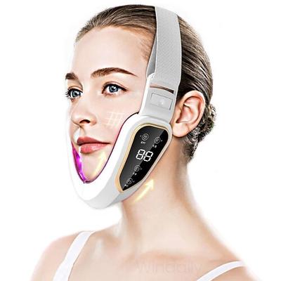 Gesichts Lifting Gerät LED Photon Therapie Gesichtsstraffung Vibration Massager Doppelkinn V Gesichtsform Wangenlifting Gürtel Maschine Valentinstagsgeschenk