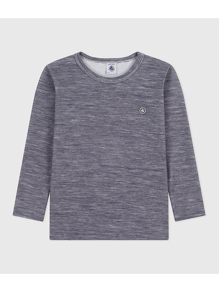 PETIT BATEAU Longsleeve in Anthrazit - 152