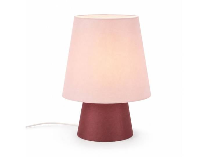 Relaxdays Lampe de table bicolore en lin