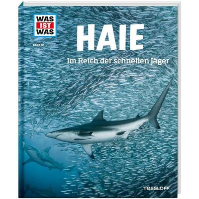 WAS IST WAS Band 95 Haie. Im Reich der schnellen Jäger, Gebundene Ausgabe von Manfred Baur, Tessloff Verlag