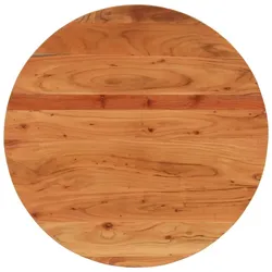 vidaXL Tischplatte Ø70x2,5 cm Rund Massivholz Akazie