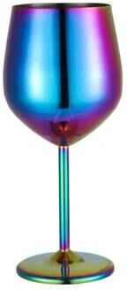 Uplifted Finds Stainless Steel Goblet Wine Glass 180 Ml Portable Cocktail Chalice colorful