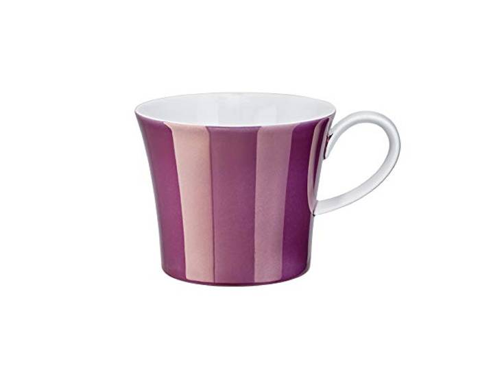 KPM Berlin Colors of BERLIN Wedding, handgefertigte Porzellan Tasse nach Enzo Mari, Frühstückstasse, Kaffeetasse 0,3l, Lüsterfarbe Purpur im Geschenkkarton