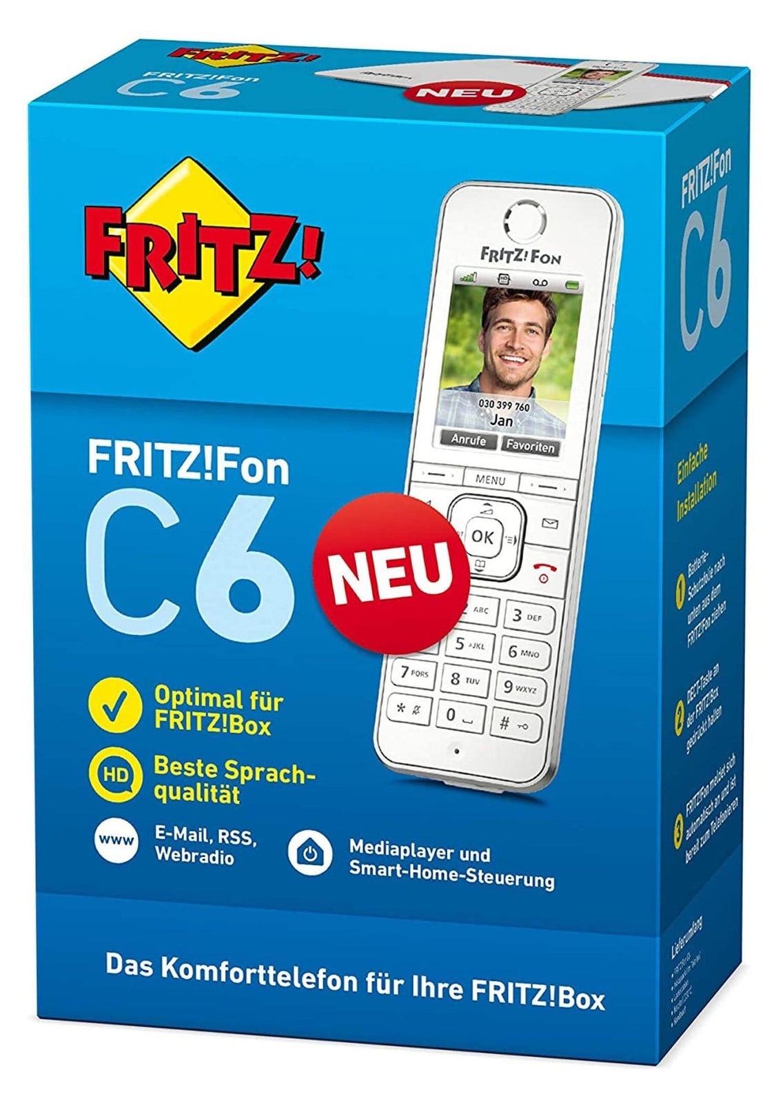 FRITZ! Fon C6 Draadloos VoIP Telefoonapparaat