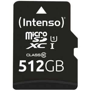 Intenso Micro-SD-Karte Performance 3424493 512 GB, bis 90 MB/s, UHS-I U1, SDXC
