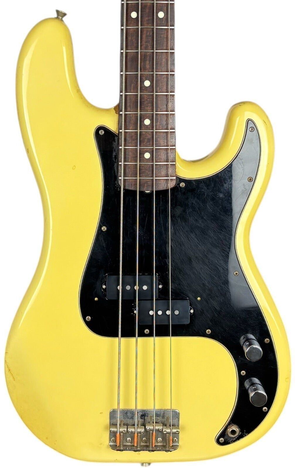 Fender Japan 72 Reissue Precision basse 1993-1994   vintage blanc - Refurbished