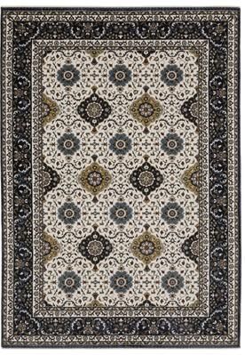 Style Haven Victoria Panel Medallions Red/ Navy Area Rug