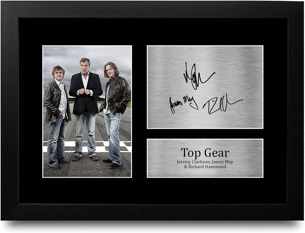 Ingelijste A4 Handtekening Foto voor Televisiefans