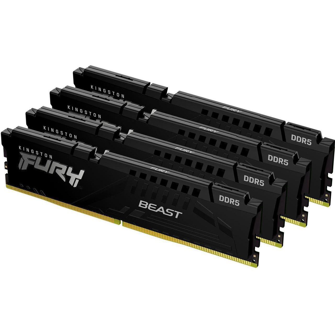 128GB Kingston FURY Beast schwarz DDR5-5200 DIMM CL40 Quad Kit