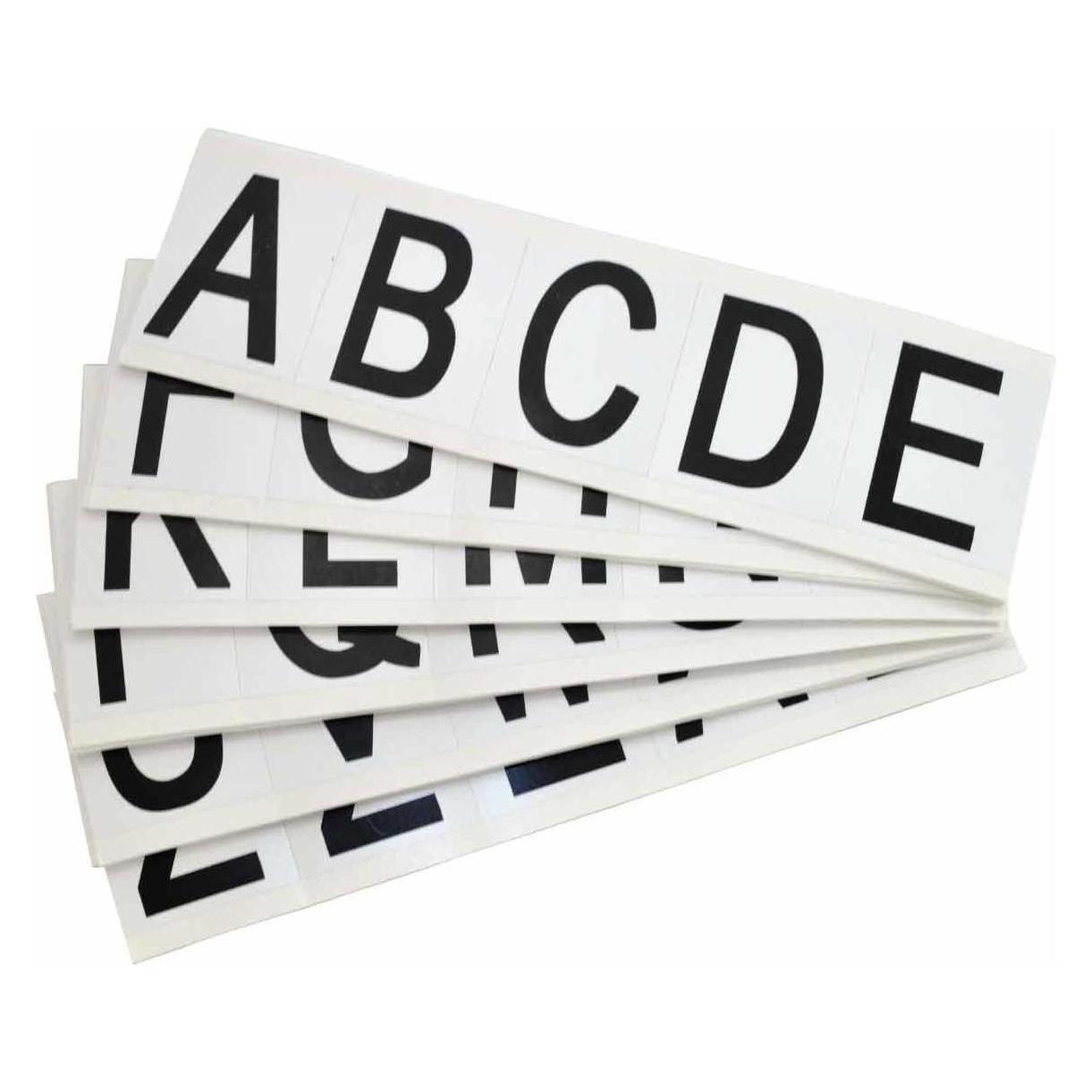 Brady 9714-LTR Kit, B-946, Vinyl, Beschriftung: Buchstabenset (A-Z), Schwarz auf Weiss, 46 x 57mm (9714-LTR KIT)