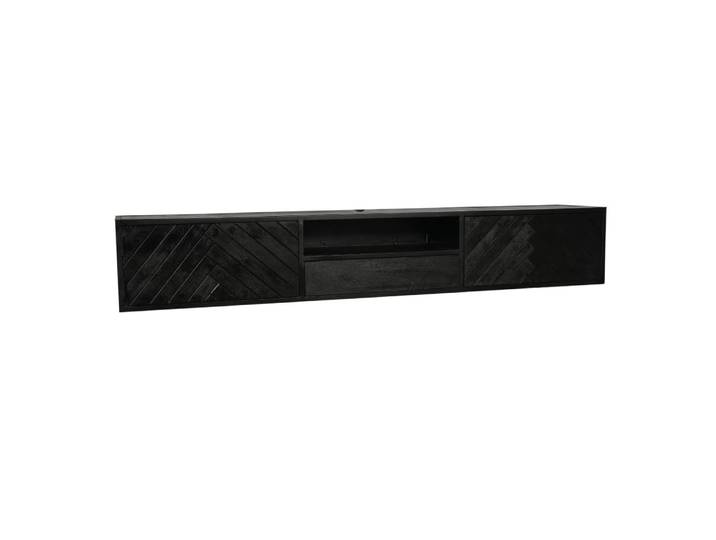 Grand meuble tv suspendu 280 cm avec rangements