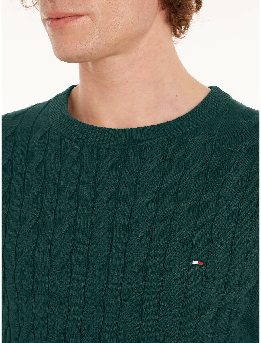 TOMMY HILFIGER Pull col rond maille structurée