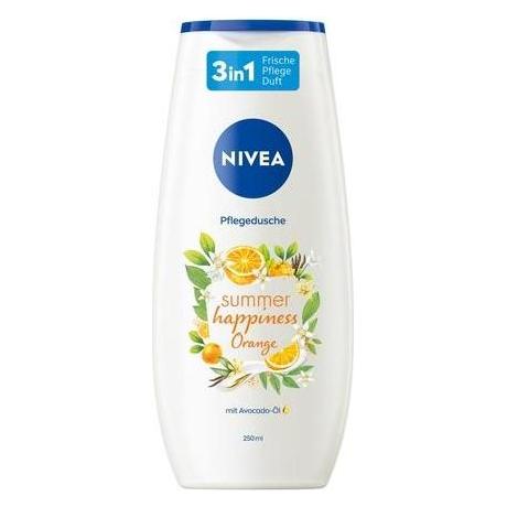 Nivea Caring shower gel Summer Happiness Orange 250 ml (250 ml) (81077)