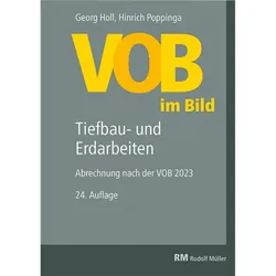 VOB im Bild - Tiefbau- und Erdarbeiten, Fachbücher von Hinrich Poppinga, Georg Holl