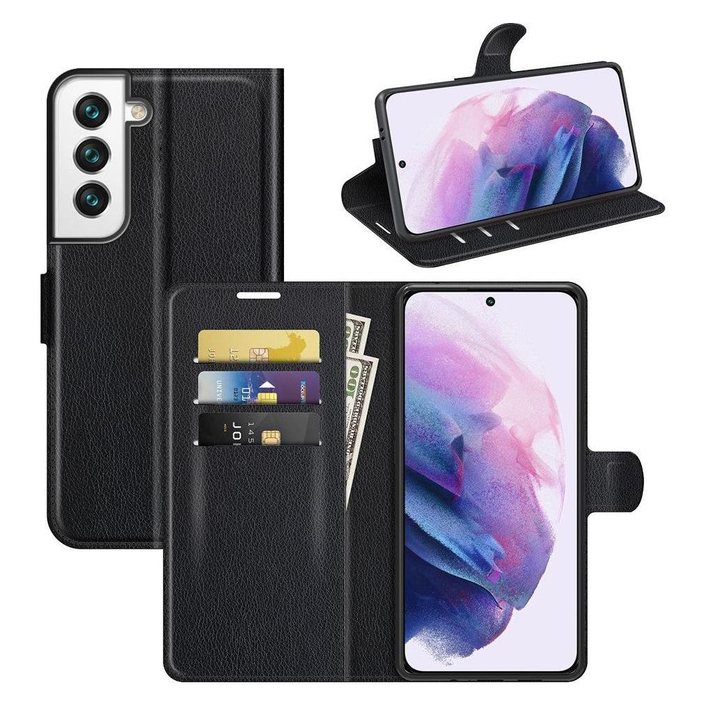 Cover-Discount Galaxy S22 - Leder Etui Hülle schwarz (Samsung Galaxy S22) (101239985A)