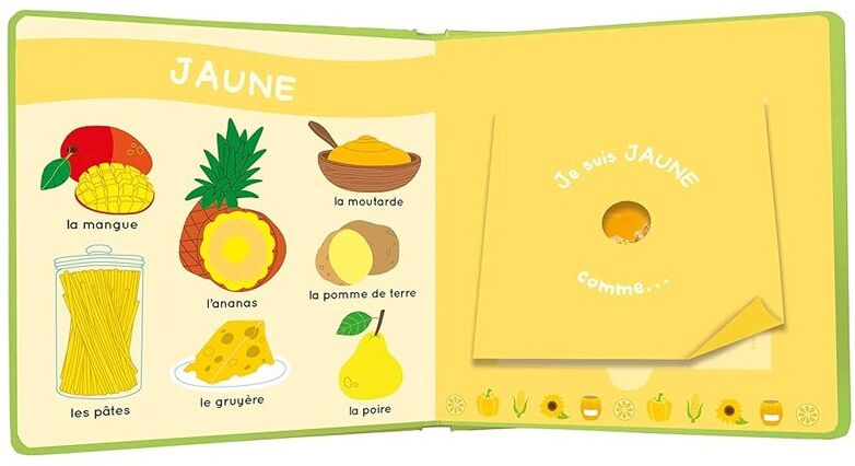 Mon livre des odeurs et des couleurs : Le Marché - Auzou