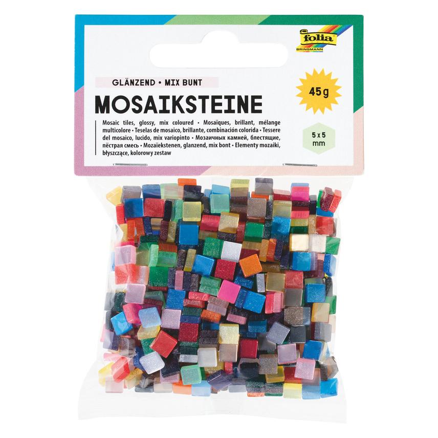 Folia Mosaiksteine GLÄNZEND, 45g, 5x5mm (F59109)