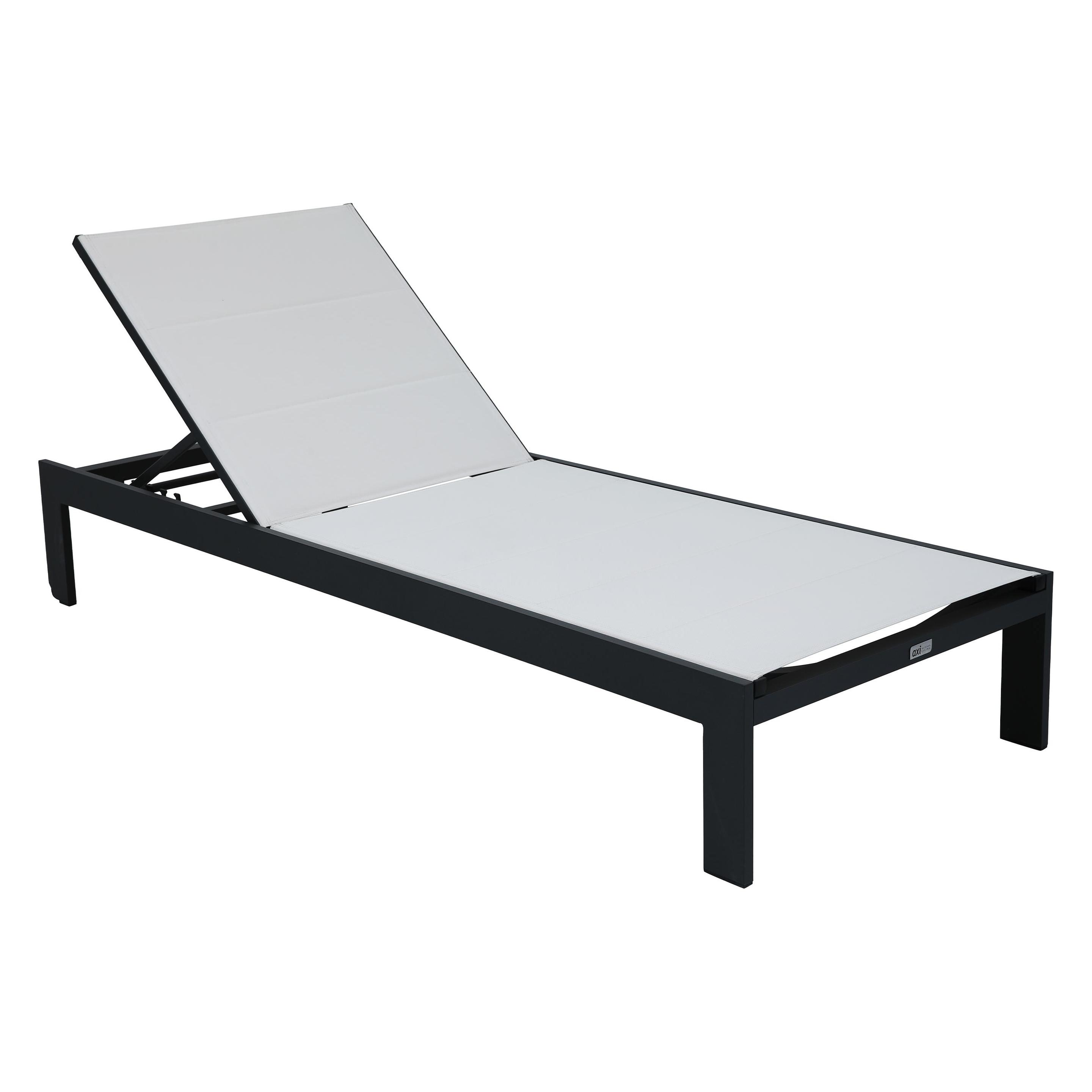 Axi Elio Gartenliege anthrazit und creme (200 cm) (45575313)