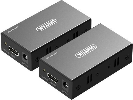 UNITEK HDMI-extender met Power over Ethernet (PoE), 60 meter, model V100A