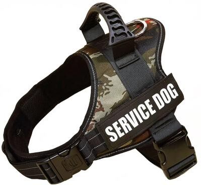 Uplift Picks ComfortFit Adjustable Nylon Dog Harness With Custom Name ID 09 m