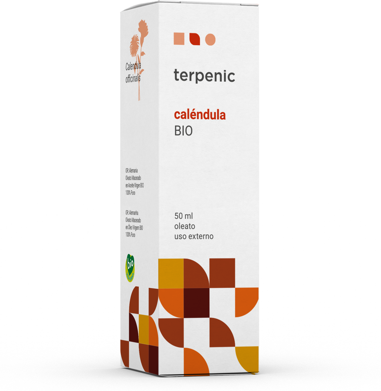 Terpenic Calendula Oleate Organic Vegetable Oil 50ml