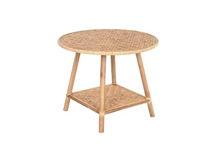 DKD Home Decor Beistelltisch der Marke, braun, aus Rattan (61 x 46 x 61 cm)