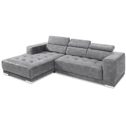 SOMETA Ecksofa Cocoon Stoff Mittelgrau
