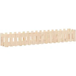 Helloshop26 - Hochbeet für Pflanzen und Blumen Terrasse Garten Gartengestaltung Zaun 200 x 30 x 30 cm Kiefernholz massiv braun 02_0039804