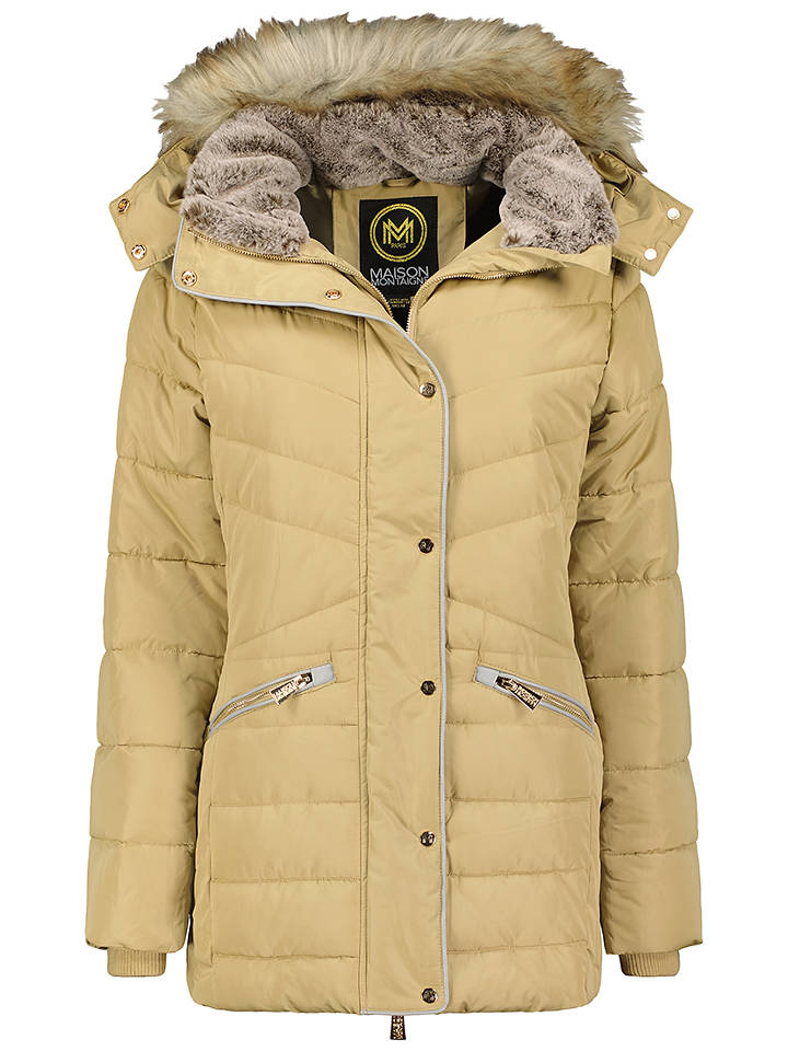 Maison Montaigne Winterjacke "Ajumai" in Beige - XXL
