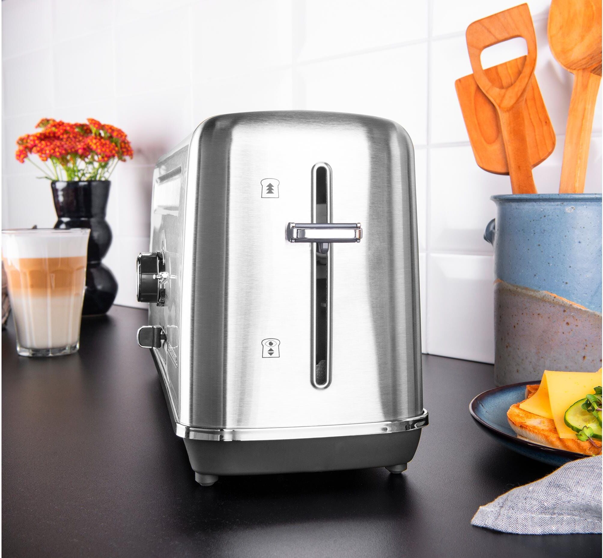 GASTROBACK Toaster "Advanced 4S", grau (edelstahl), B:15cm H:19,5cm, Toaster, Toaster edelstahl Einheitsgröße