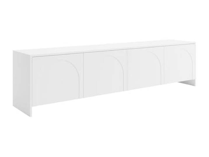 Vente-unique - TV-Board Nalyra Holz Weiß 198 cmx40 cm