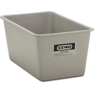 CEMO Großbehälter 1161, 300 Liter, grau, 118 x 53 x 70cm, aus GFK