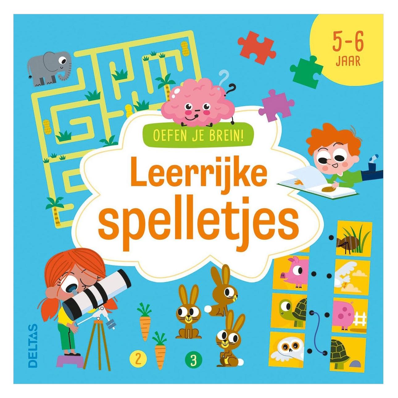 Deltas Trainiere dein Gehirn! Lernspiele - 5-6 Jahre (Niederländisch) (77226962)