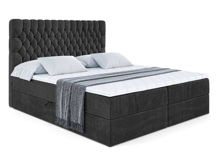 Boxbett SERENE 120x200 cm Schwarz - Casablanca 2316