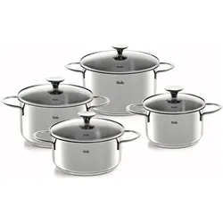 Fissler Copenhagen Set 4tlg, Pfannenset + Topfset, Silber