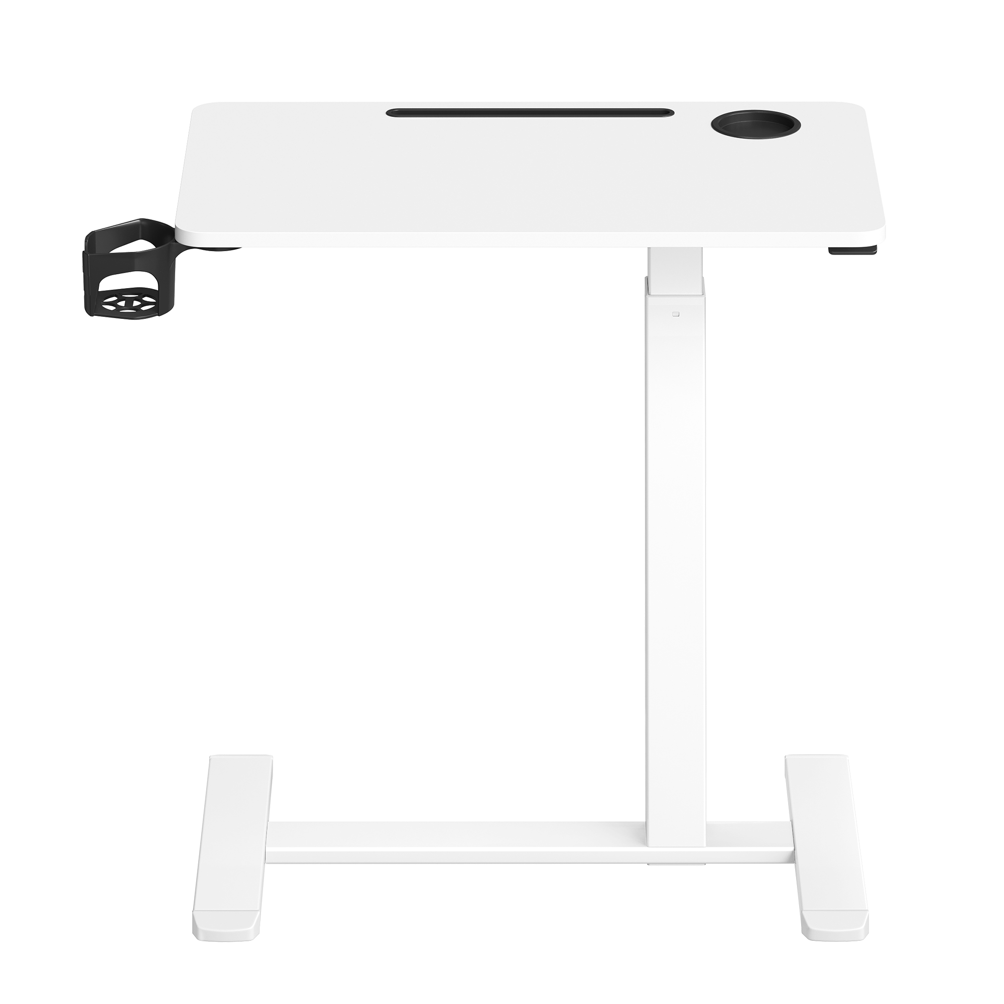 VASAGLE Stehtisch, Beistelltisch mit Rollen, 70 x 40 cm Tischplatte LSDB35600W01