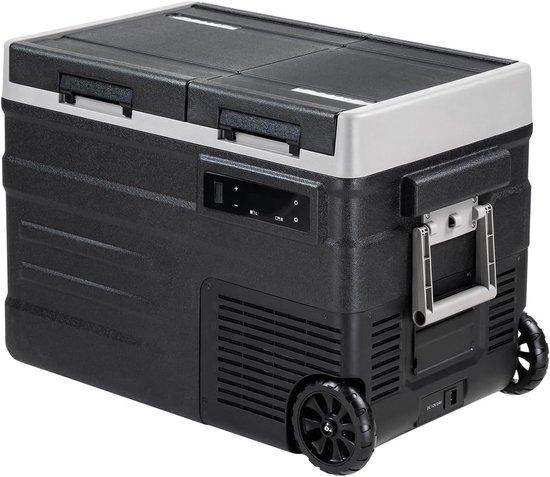 Kühlbox mit zwei Temperaturzonen - Kunststoff - 40,5 Liter Fassungsvermögen - Elektrischer Gefrierschrank - Für Auto und Camping
