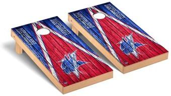 Skip's Garage Elizabeth City State ECSU Vikings Weathered Cornhole Board Set