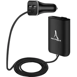 Akashi Altcarch4usb, Auto Adapter, Schwarz