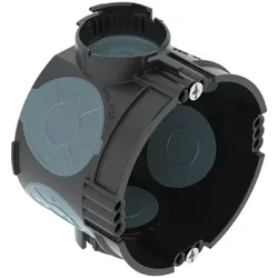 OBO 2003707 UP Gerätedose mit Geräteschrauben, luftdicht Ø60mm, H46mm Polypropylen / Thermoplastisches Elastomer tiefschwarz / blaugrau UG 46-GS-L  - 25 Stück