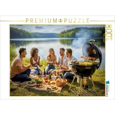 CALVENDO Puzzle Picknickliebe, Sommer, der nach Freiheit duftet. | 1000 Teile Lege-Größe 64x48cm Foto-Puzzle für glückliche Stunden, von , Calvendo