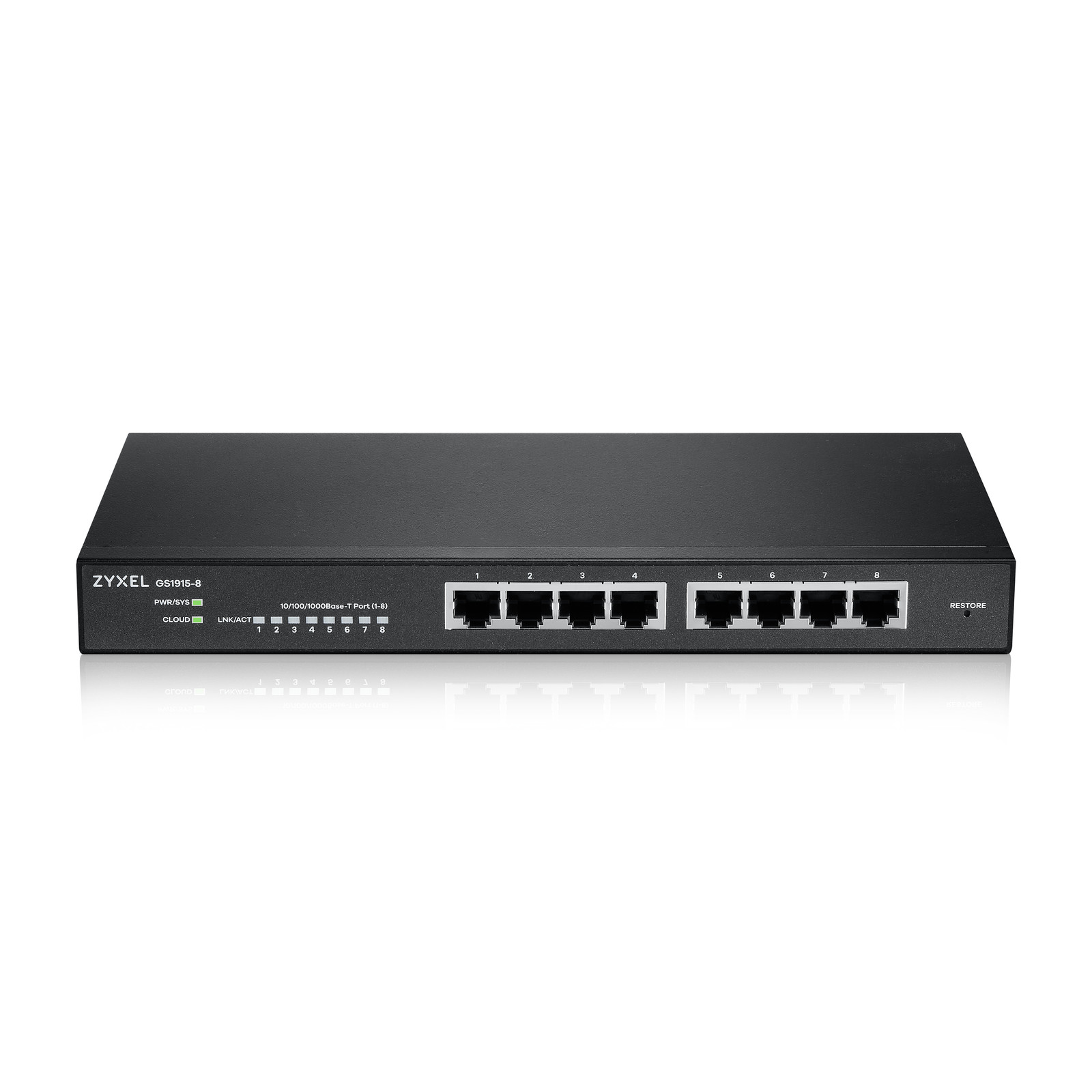 Zyxel GS1915-8 Managed L2 Gigabit Ethernet Switch Black